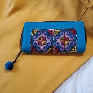 Made In Thailand Graphic Embroidered Wallet